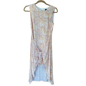 BCBGMaxAzria pink and cream Stanley cocktail wedding guest dress size small